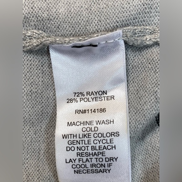 89th Madison long form cardigan size 2XL gray with black triming. - Picture 6 of 7